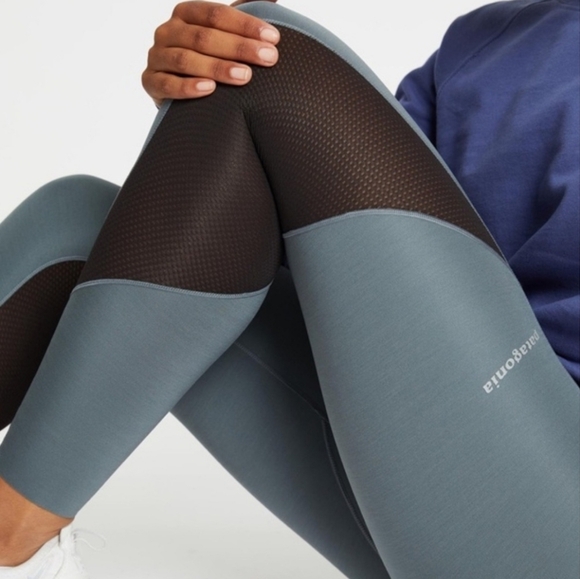 Patagonia Women's Endless Run Tights Plume Grey Light Plume Grey X-Dye Medium - Picture 11 of 11